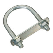 NATIONAL HARDWARE Round U-Bolt, 5/16", 1-3/4 in Wd, 3 in Ht, Zinc Plated Stainless Steel N222-141
